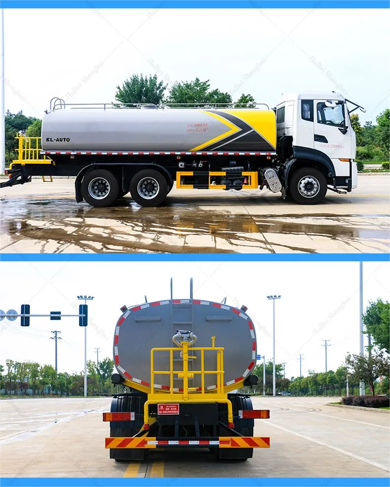 Dongfeng 6X4 Heavy Duty 18000 Liters Cummins Sanitation Road Street Water Bowser Truck Garden Sprinkler Drinking Water Transport Truck