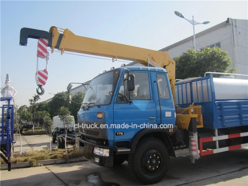 Chengli Brand Dongfeng Crane Truck with Water Tank