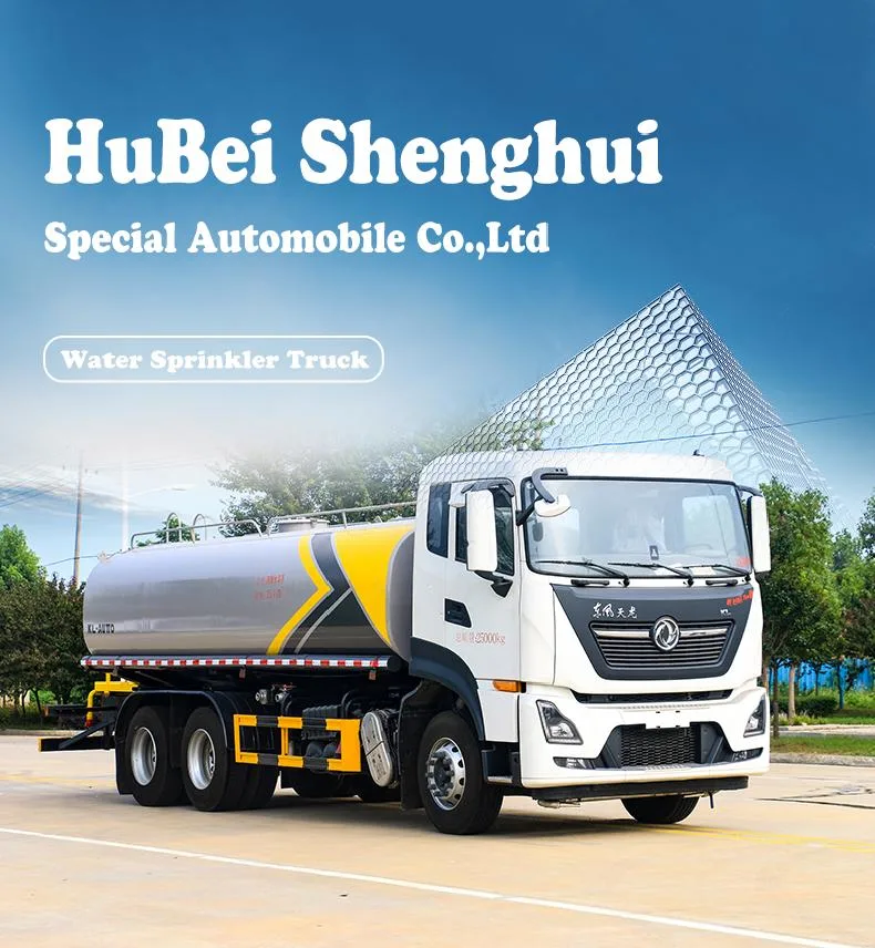 Dongfeng 6X4 Heavy Duty 18000 Liters Cummins Sanitation Road Street Water Bowser Truck Garden Sprinkler Drinking Water Transport Truck