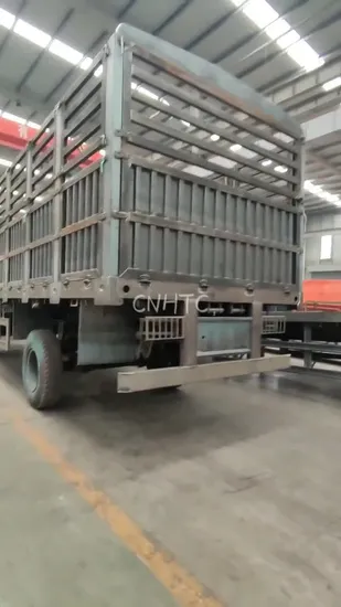 Customized 3 Axles Full Trailer 20tons Draw Bar Box Cargo Trailer for Sale
