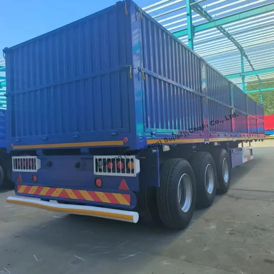 2 3 4 Axlle 30 50 60ton Side Wall Livestock Stake Heavy Duty Bulk Transport Semi Truck Fence Enclosed Cargo Semi Trailer 