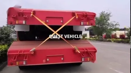 40FT Tridem Axle Low Loader 60 Ton Lowboy Semi Low Bed Trailer 