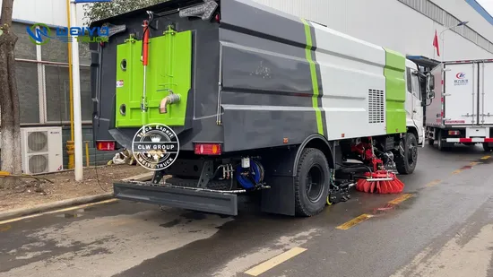 High Efficiency 4X2 Runway Street Road Highway Airport Vacuum Road Sweeper Truck Sweeping Cleaning Truck