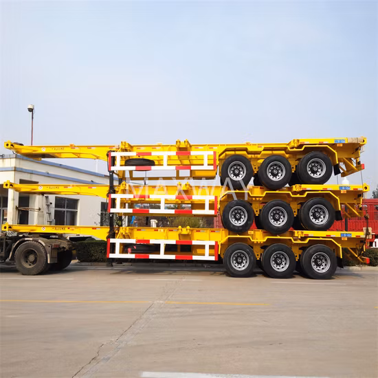 20FT/40FT Container Skeleton Trailer Chassis with Twist Lock for Sale