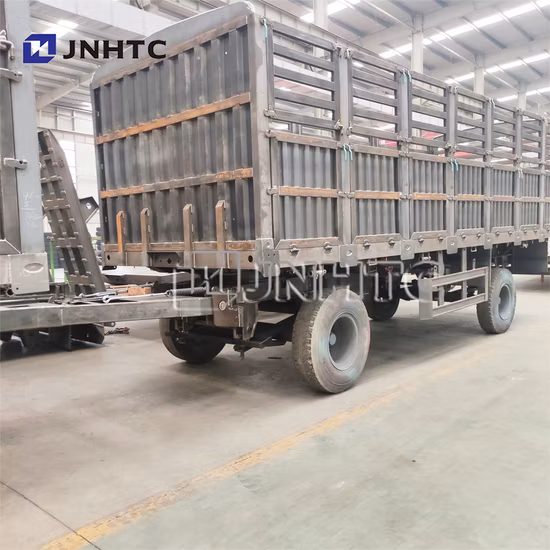 3 Axles Full Trailer 20tons Draw Bar Box Cargo Trailer
