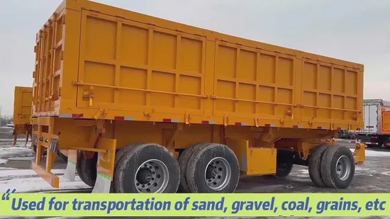 2 Axles 3 Axles 4 Axles Fence Semi Trailer Cargo Transport Full Trailers with Draw Bar Payload 20 Ton 30 Ton 40 Ton 50 Ton 60 Ton 