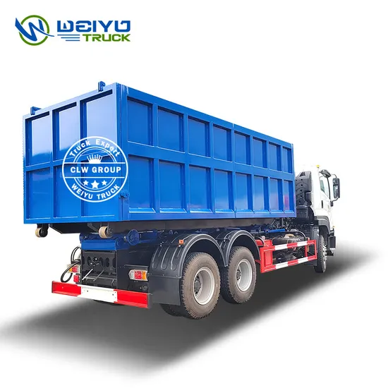 Sinotruk HOWO 6X4 Hydraulic Hooklift Garbage Truck 20m3 Container 