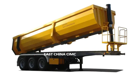 Cimc 3 Axle 30cbm U Shape Dumper Tipper Dump Semi Trailer 