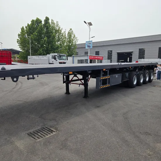 Hot Sale 4 Axle 40FT Container Flatbed Semi Trailer 80ton Capacity Truck Trailers New Price for Sale 