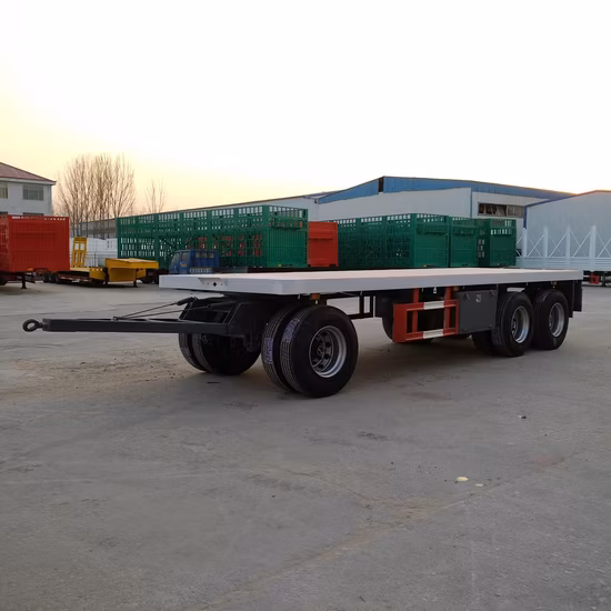 2/ 3/4 Axles Hydraulic Dump Box Open Cargo Fence Side Wall Trailer Tractor Trailer Draw Bar Full Trailer for Farm Transport