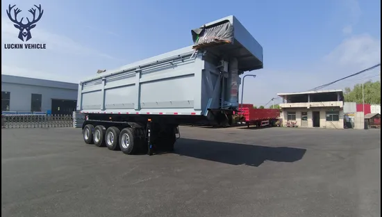 Factory Price Heavy Duty 40 Ton 50 Ton Tipper Semi Trailer 2/3/4 Axles Rear Hydraulic Dump Tipper Trailer Featuring a Customizable U