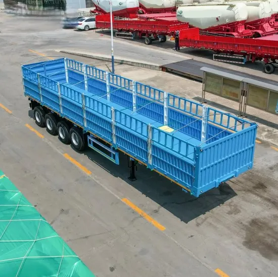 3 Axles Heavy Load Drop Sidewall Board Bulk Fence Stake Van Curtain Box Drop Dump Tipper Transport Flatbed Container Heavy Cargo Semi Trailer 