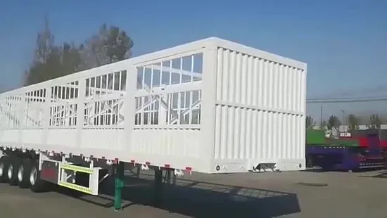 Fengyuan 4 Axles Fence Semi Trailer Store House Stake Trailer 