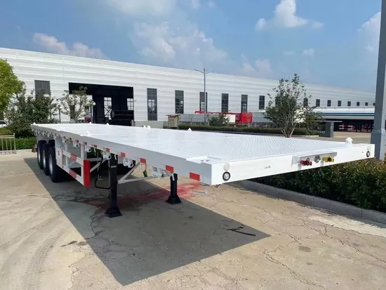 Wholesale Flat Bed Truck Heavy Duty Transport Semi Trailer