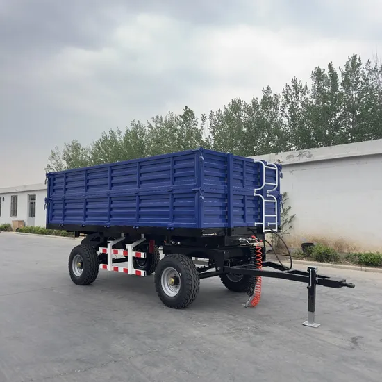 Hot Sale Hydraulic Dump Farmtrailer Utility Agricultural Trucks Farm Mini Draw Bar Trailer for Transport 