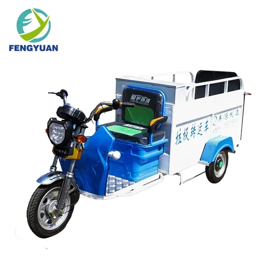 Small Garbage Truck Electric Tricycle Waste Collect Tricycle Sanitation Vehicles 