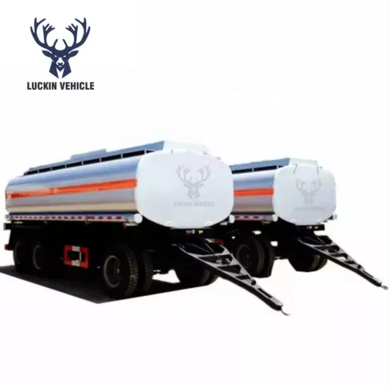 3 Axle 20000liters Full Tank Trailer Draw Bar Tanker Dolly Trailer for Fuel Water Transport 