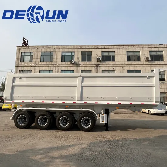 35cbm U Shape Rear Hydraulic Dump Truck Tipping Semi Trailer