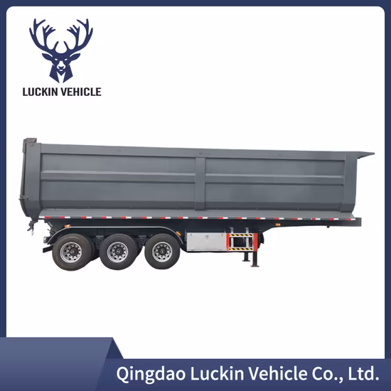 20 Cbm 2 Axles U Shape Dump Trailer for Sale