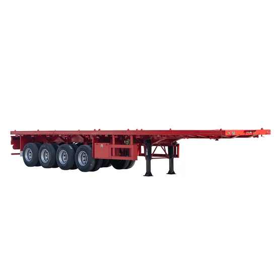 Customized 2 Axles 3 Axles Flatbed/Flat Bed/Flatdeck/Flat Deck/20 Feet 40 Feet Container/Dry Cargo Pan Semi Trailer Steel Truck Semi Trailer 