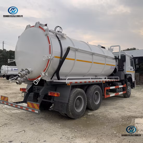 10 Cubic Meter Vacuum Tanker Sinotruk HOWO 12, 000 Liters Sludge Sewer Suction Vacuum Tanker Sewage Trucks Rhd