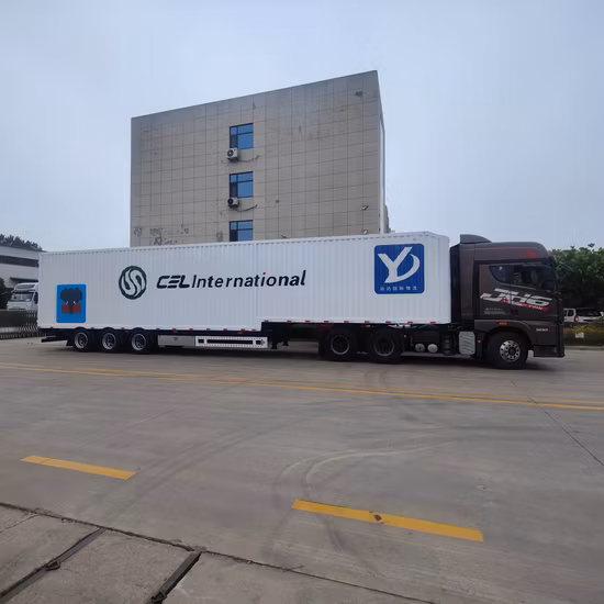 3 Axles 60 Tons Flatbed/Lowboy/Skeleton/Cargo Flatbed Container Shipping Truck Semi Trailer