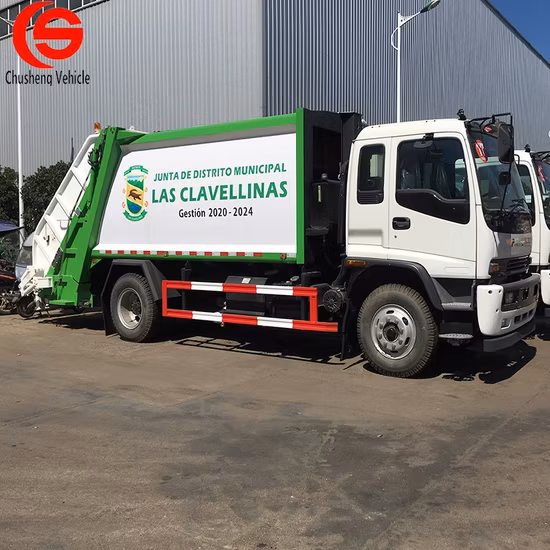 Japanese 4*2 14cbm Waste Transportation Vehicle Compressed Garbage Truck
