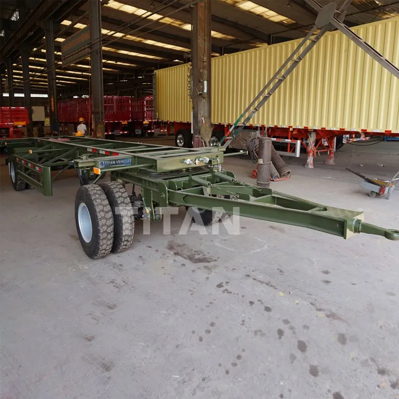 Flatbed Draw Bar Full Tractor Dolly Trailer Full Trailer