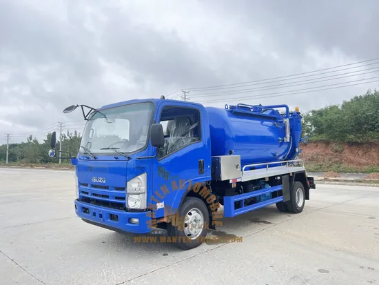 Isuzu Nqr 190HP 5.19L Sewage Suction and Jetting Trucks 5m3 Sewer Jetter Trucks for Africa Market 