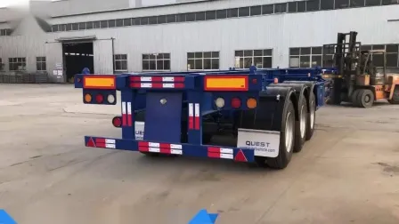 Double Axles Skeleton Chassis 40FT Container Transport Semi Trailer 