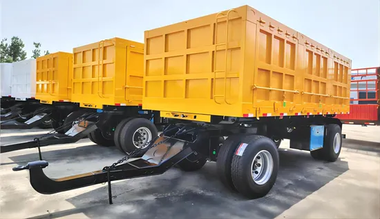 China Best Price Tri Axles Flatbed Draw Bar Full Trailer for Sale