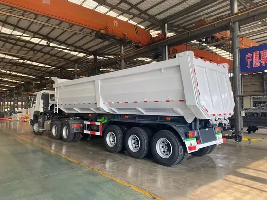 Most Popular Heavy Duty 3 Axle Rear Dump Semi Truck Trailer 